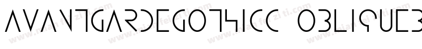 avantgardegothicc obliquebold字体转换